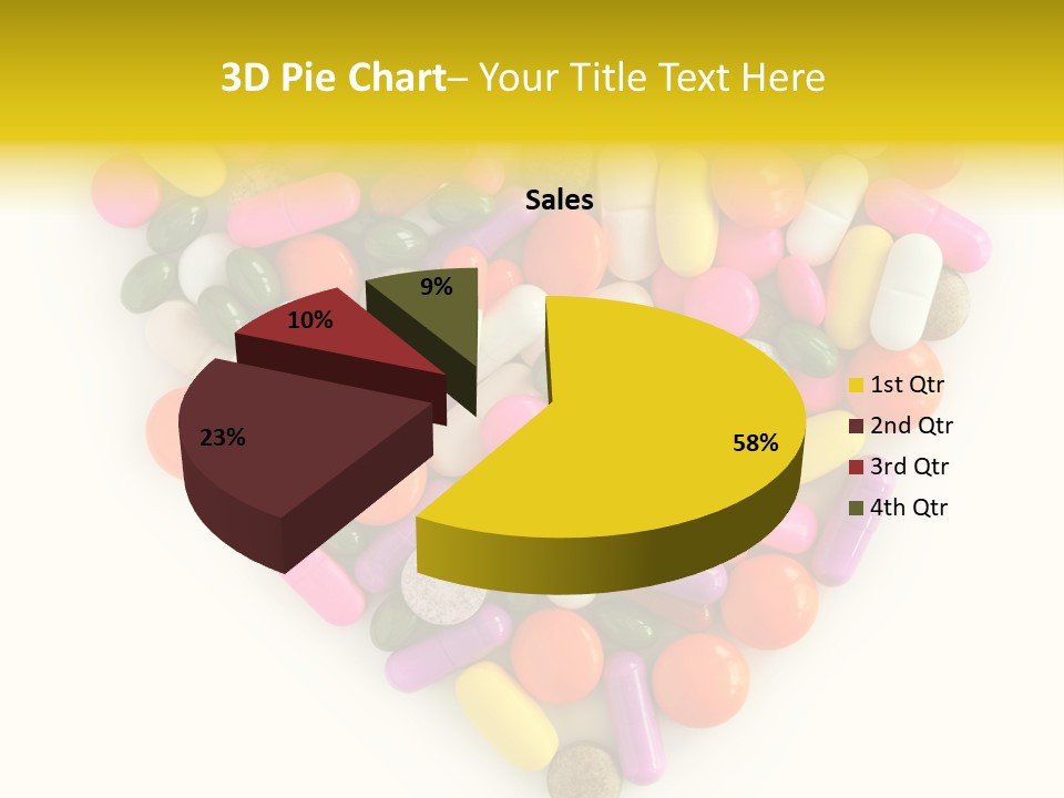 Pills Isolated Pharmaceuticals PowerPoint Template