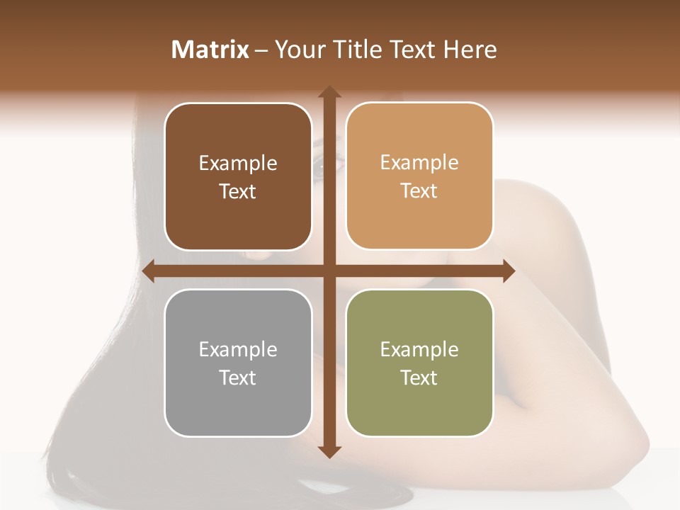 Woman Fashion Caucasian PowerPoint Template