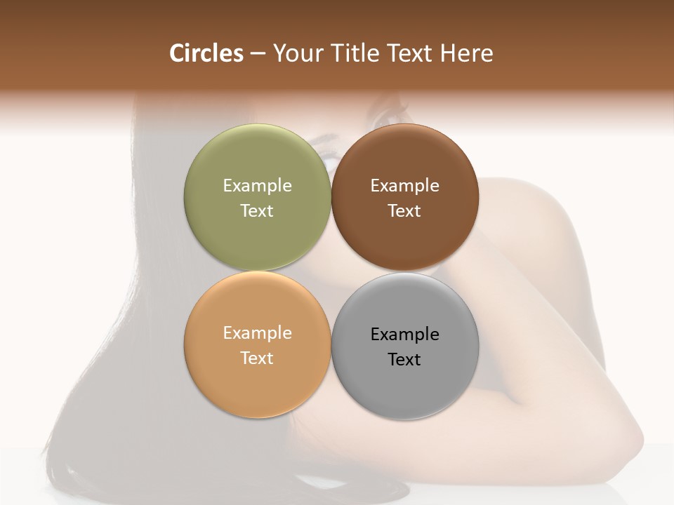 Woman Fashion Caucasian PowerPoint Template