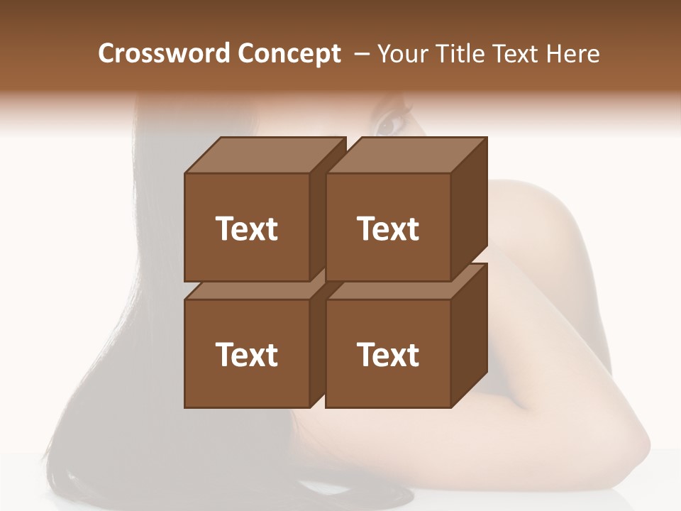 Woman Fashion Caucasian PowerPoint Template