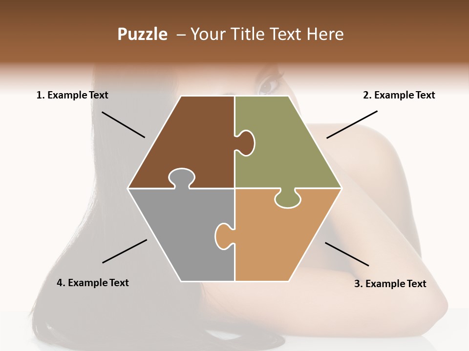 Woman Fashion Caucasian PowerPoint Template