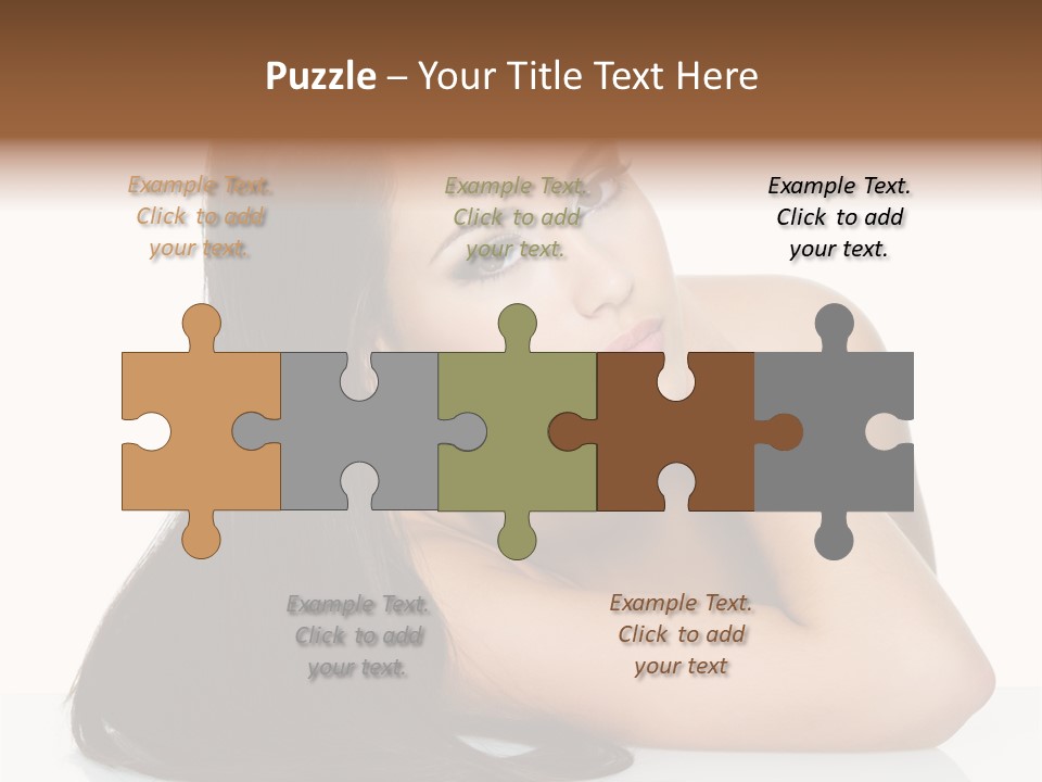 Woman Fashion Caucasian PowerPoint Template