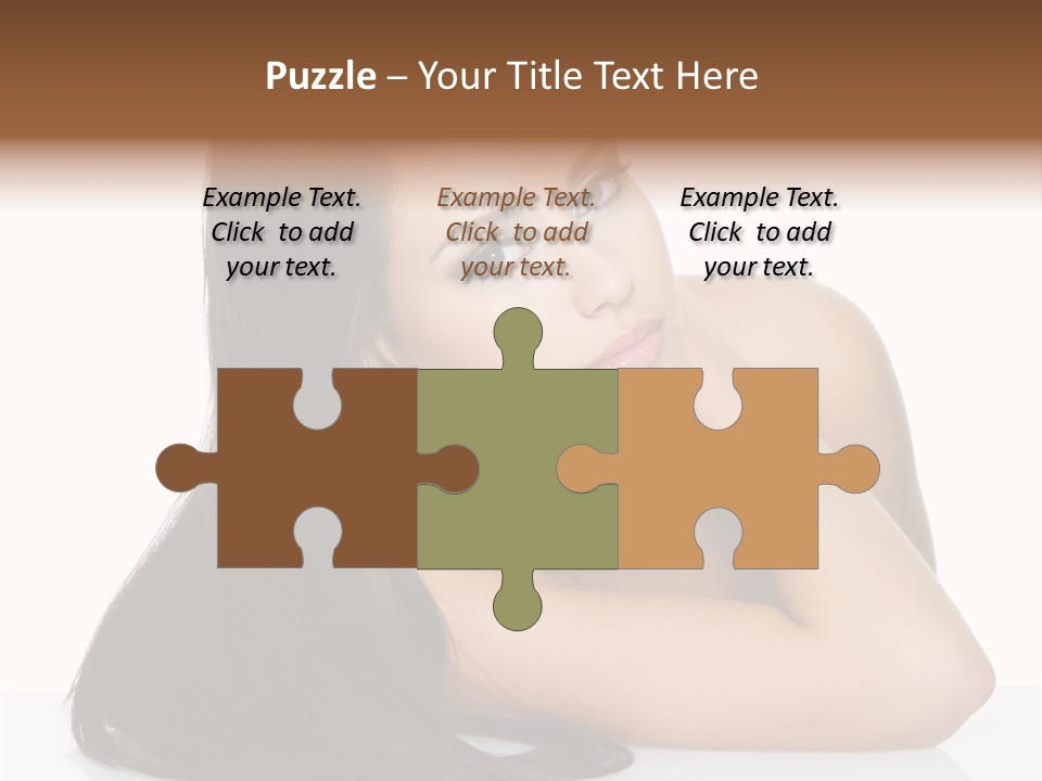 Woman Fashion Caucasian PowerPoint Template