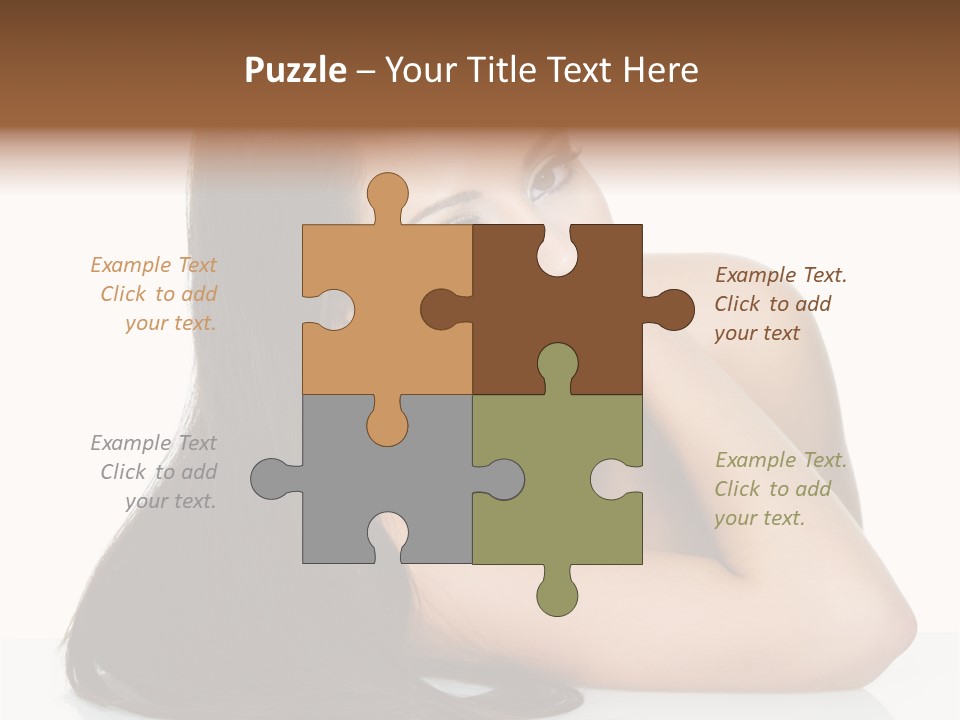 Woman Fashion Caucasian PowerPoint Template