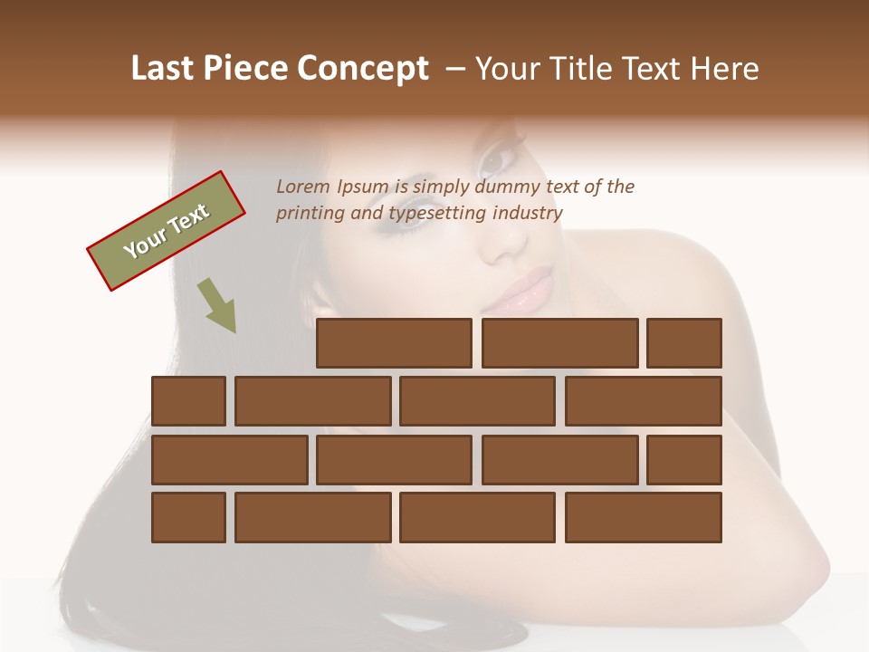 Woman Fashion Caucasian PowerPoint Template