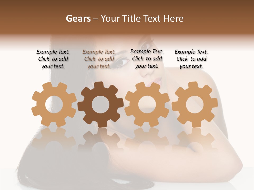 Woman Fashion Caucasian PowerPoint Template