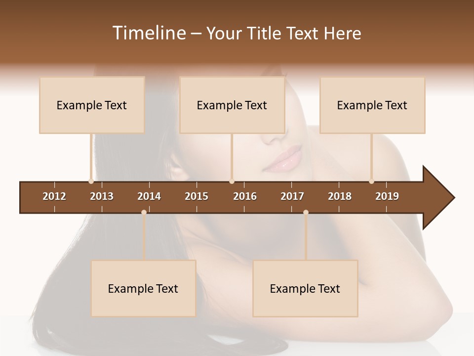 Woman Fashion Caucasian PowerPoint Template