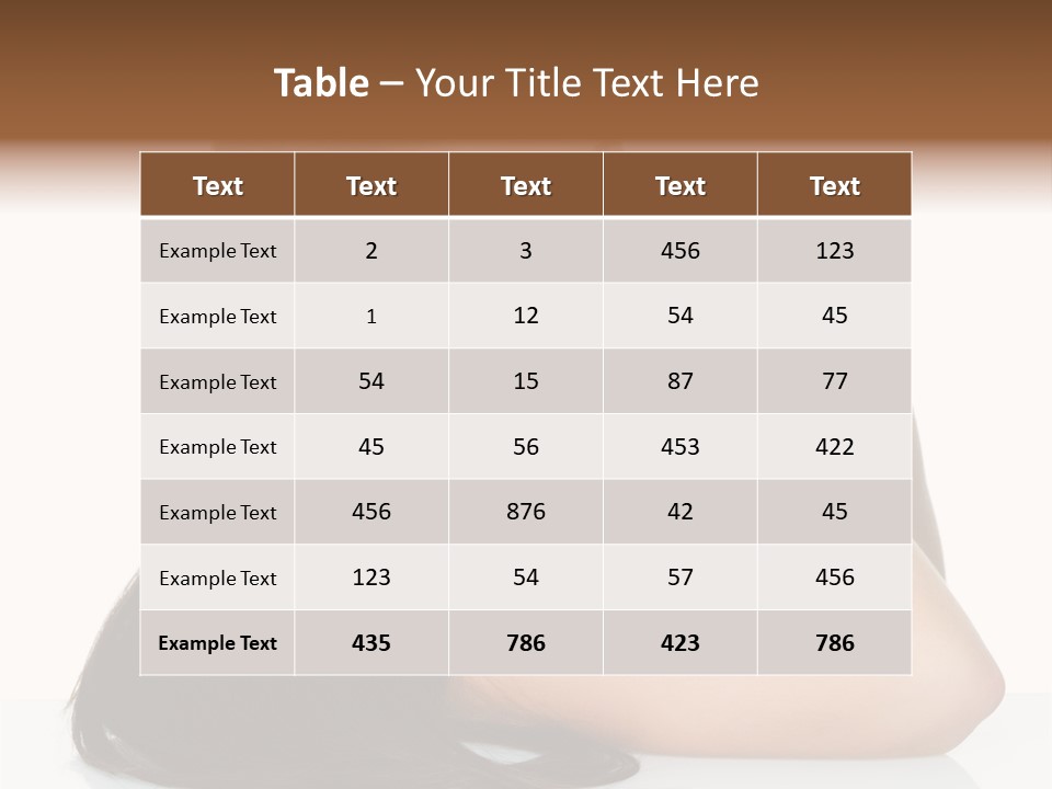 Woman Fashion Caucasian PowerPoint Template