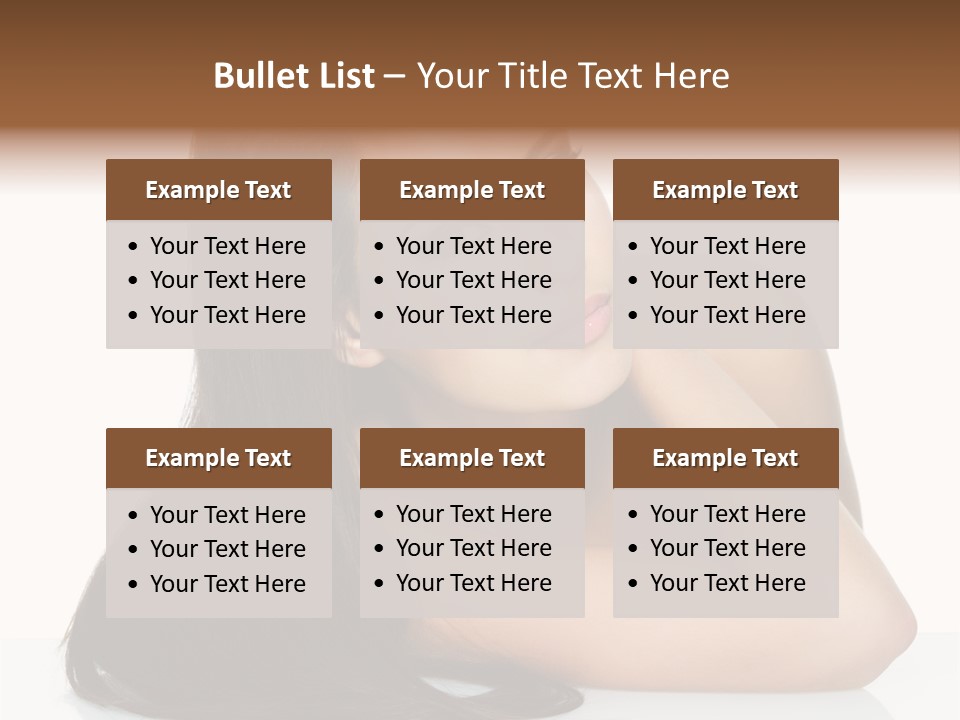 Woman Fashion Caucasian PowerPoint Template