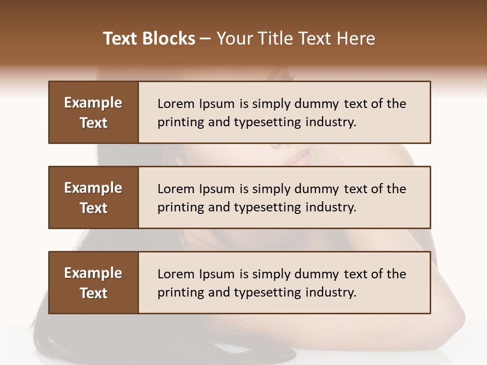 Woman Fashion Caucasian PowerPoint Template