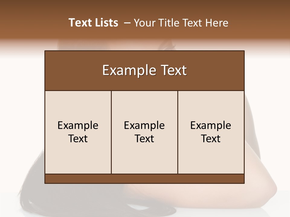 Woman Fashion Caucasian PowerPoint Template
