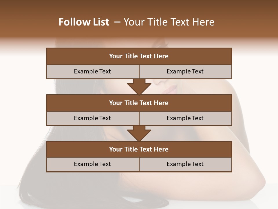 Woman Fashion Caucasian PowerPoint Template