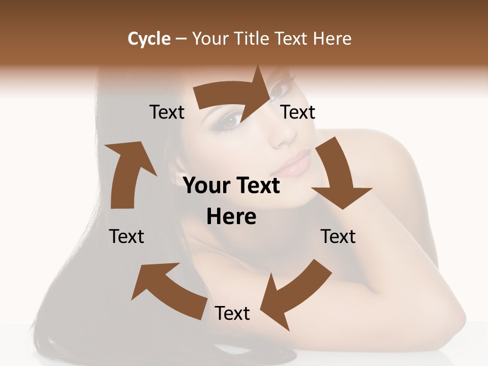 Woman Fashion Caucasian PowerPoint Template