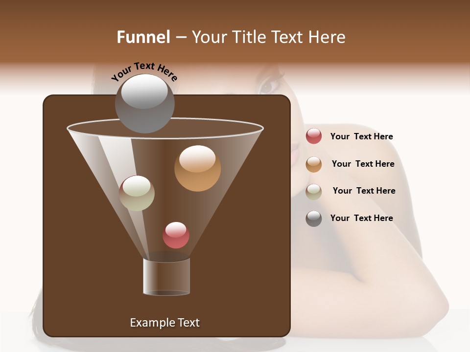 Woman Fashion Caucasian PowerPoint Template