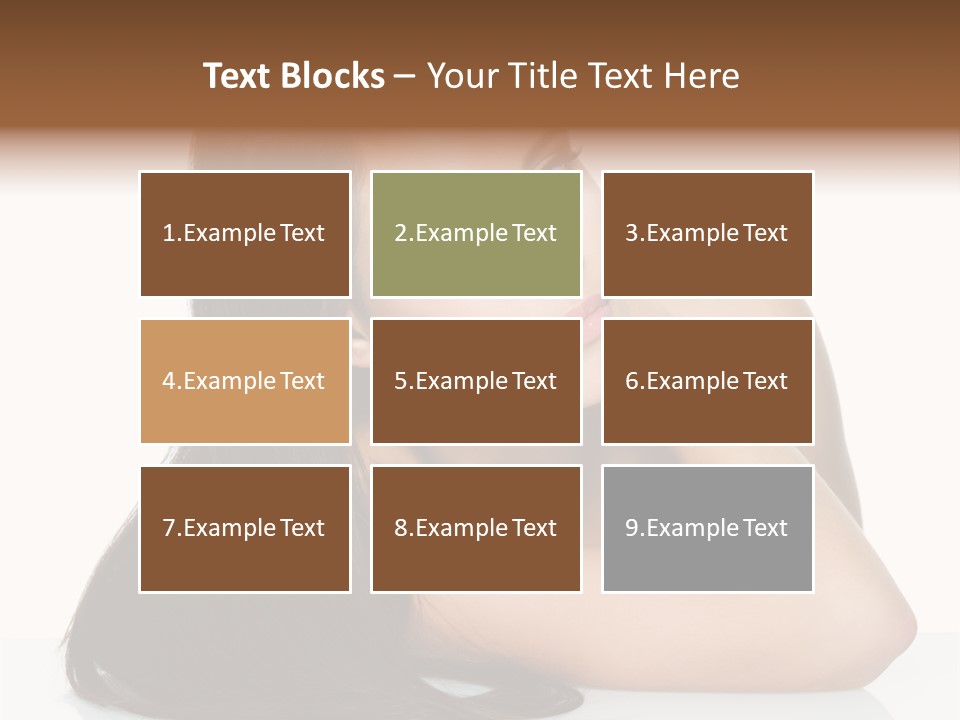 Woman Fashion Caucasian PowerPoint Template