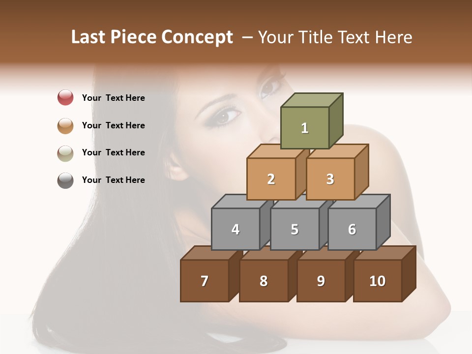 Woman Fashion Caucasian PowerPoint Template