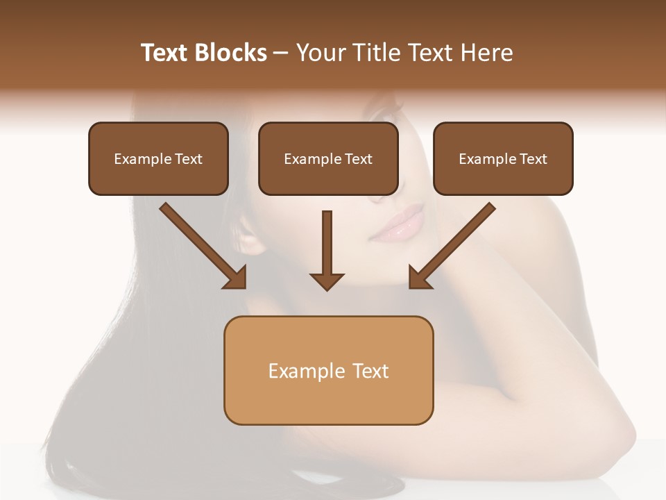 Woman Fashion Caucasian PowerPoint Template