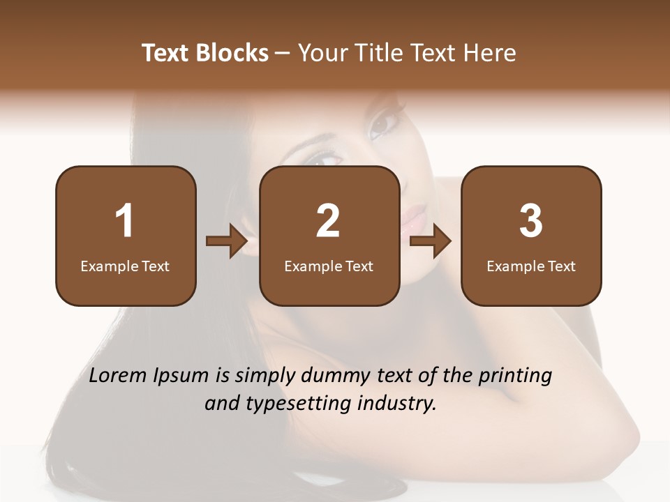 Woman Fashion Caucasian PowerPoint Template