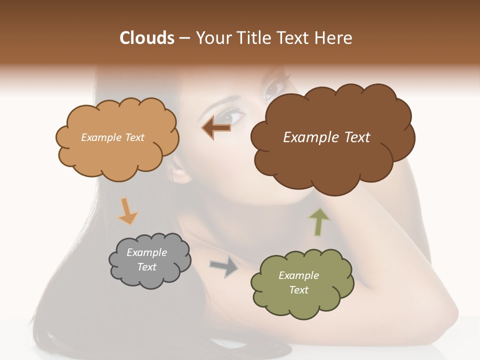 Woman Fashion Caucasian PowerPoint Template