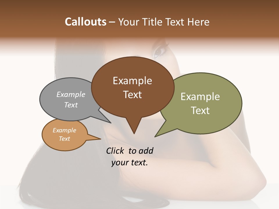 Woman Fashion Caucasian PowerPoint Template