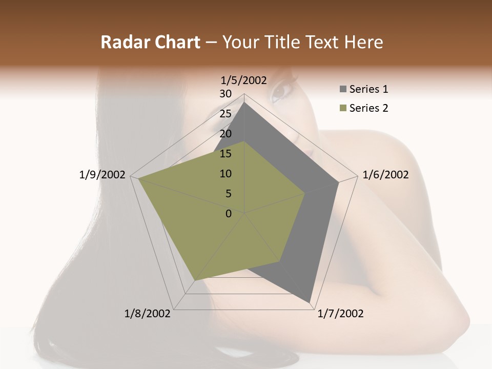 Woman Fashion Caucasian PowerPoint Template