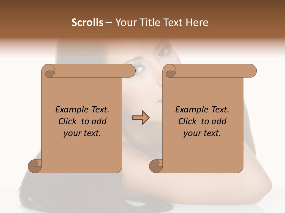 Woman Fashion Caucasian PowerPoint Template