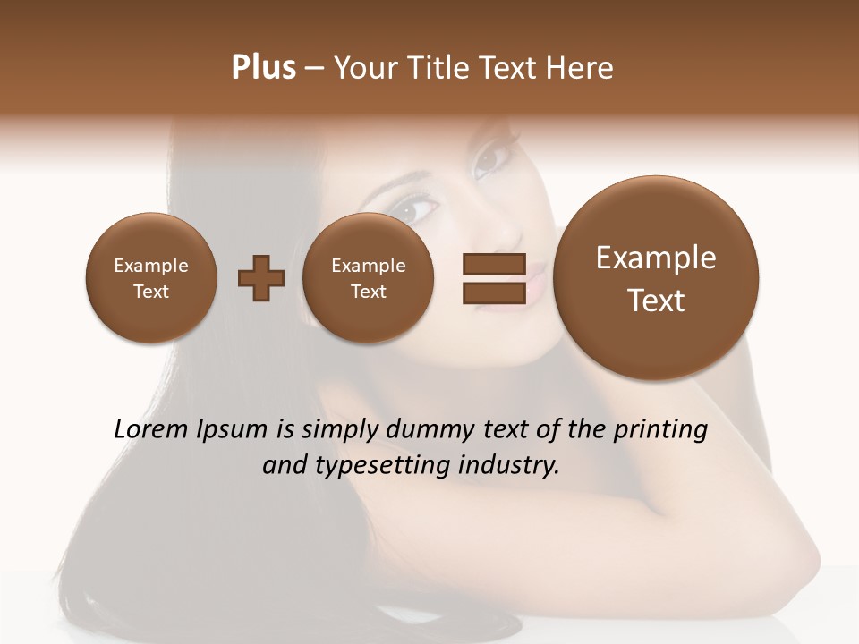 Woman Fashion Caucasian PowerPoint Template