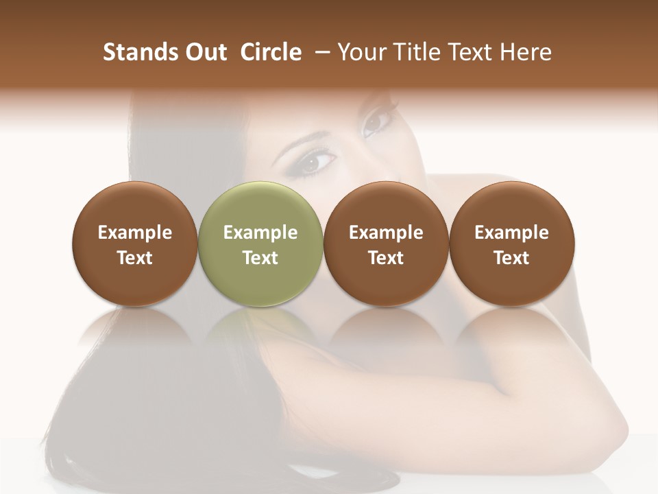 Woman Fashion Caucasian PowerPoint Template