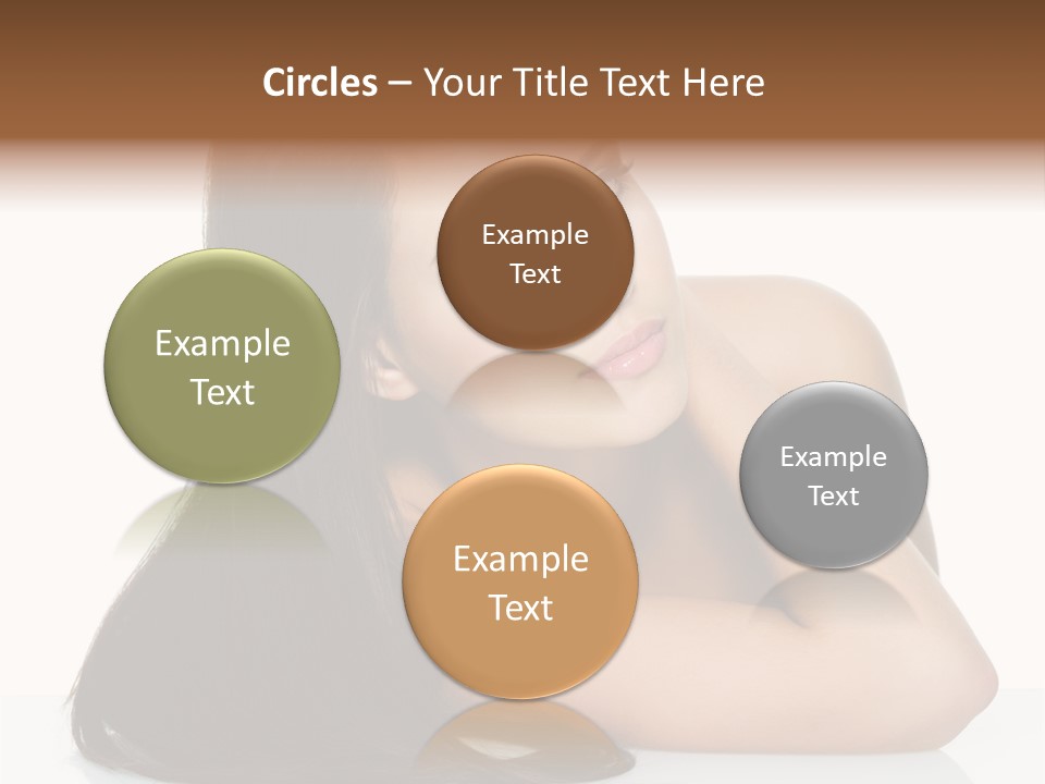 Woman Fashion Caucasian PowerPoint Template