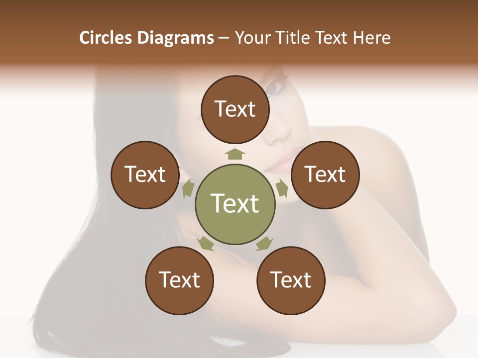 Woman Fashion Caucasian PowerPoint Template