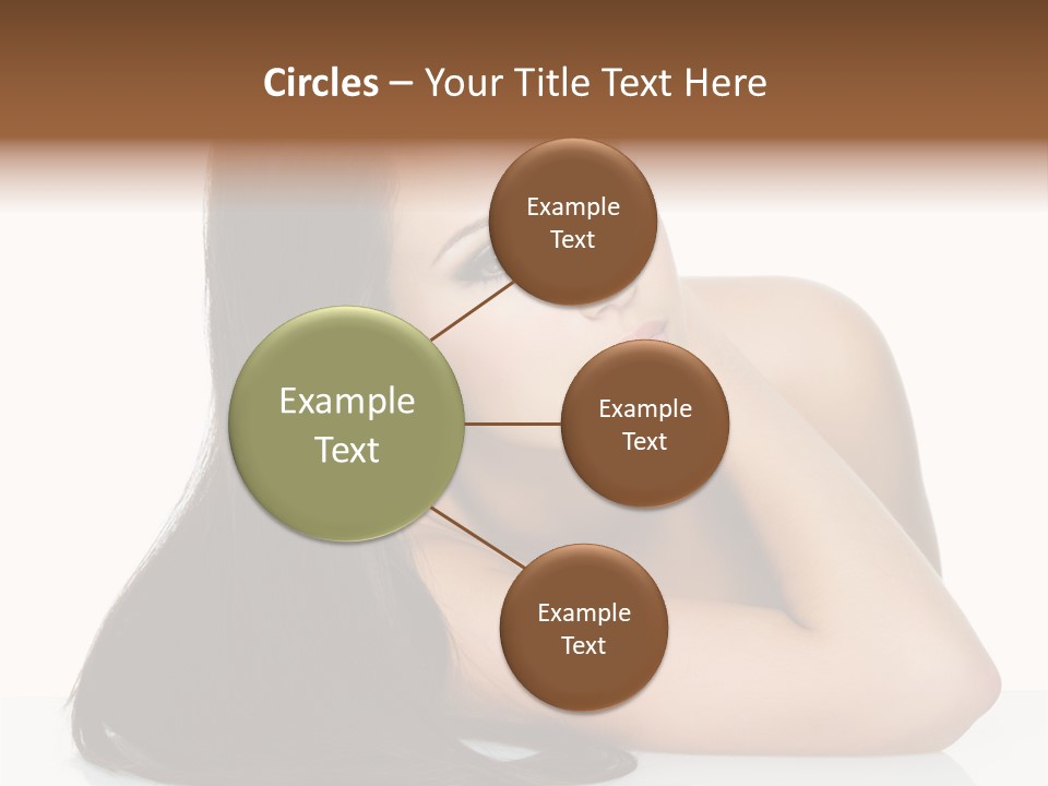 Woman Fashion Caucasian PowerPoint Template