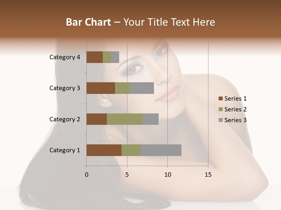 Woman Fashion Caucasian PowerPoint Template