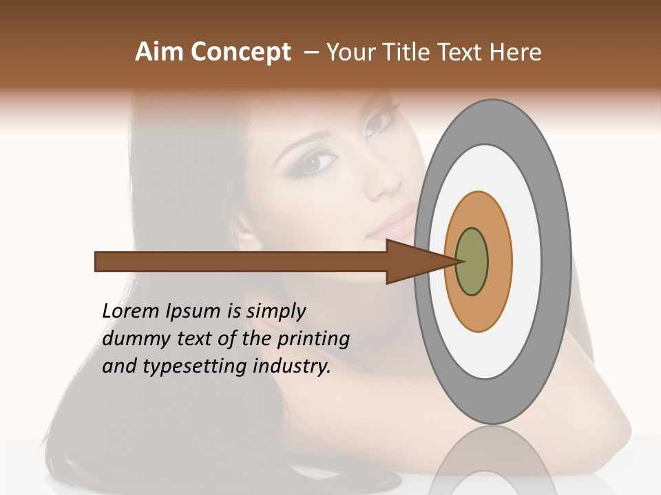 Woman Fashion Caucasian PowerPoint Template