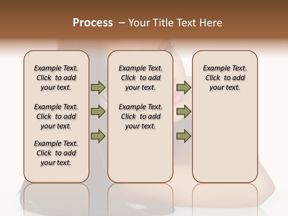 Woman Fashion Caucasian PowerPoint Template