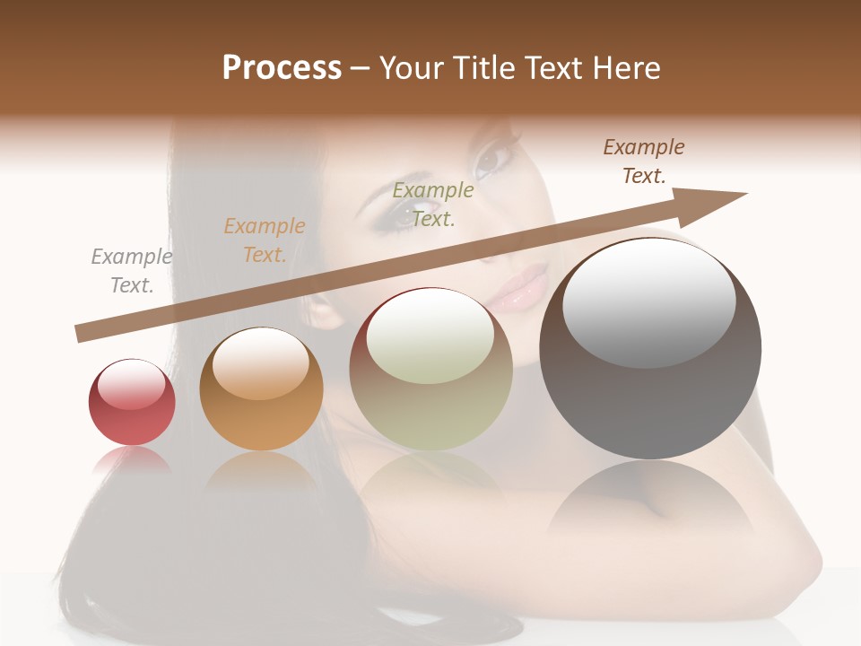 Woman Fashion Caucasian PowerPoint Template