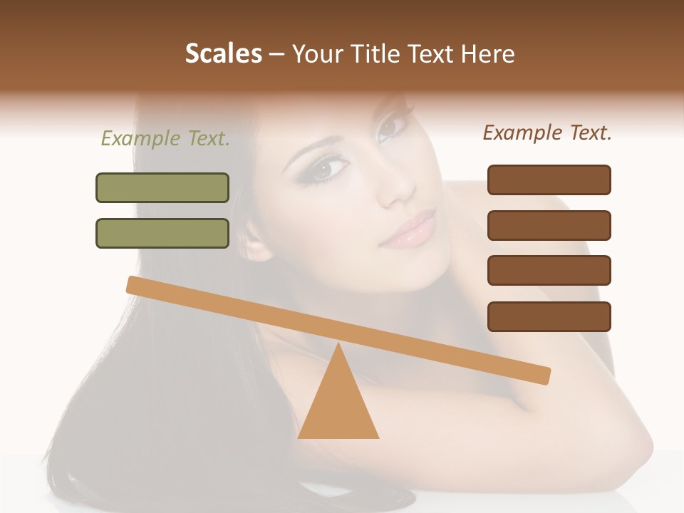 Woman Fashion Caucasian PowerPoint Template