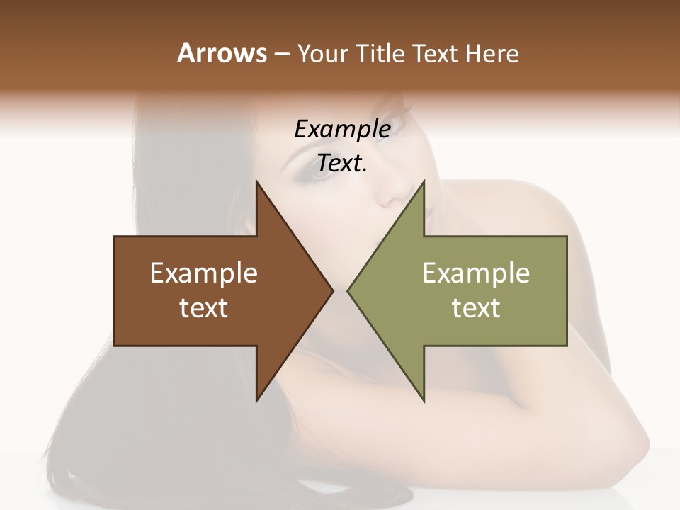 Woman Fashion Caucasian PowerPoint Template