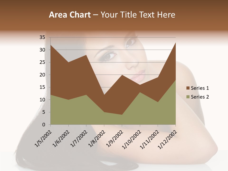 Woman Fashion Caucasian PowerPoint Template