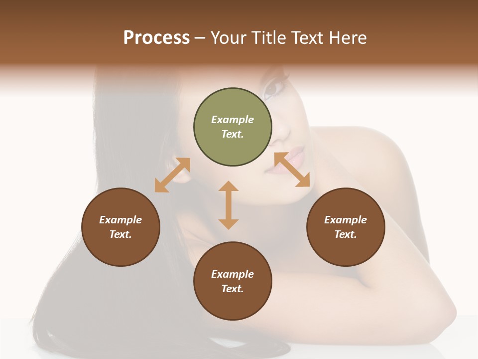 Woman Fashion Caucasian PowerPoint Template