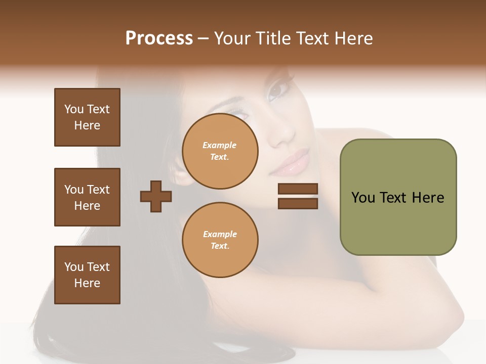 Woman Fashion Caucasian PowerPoint Template