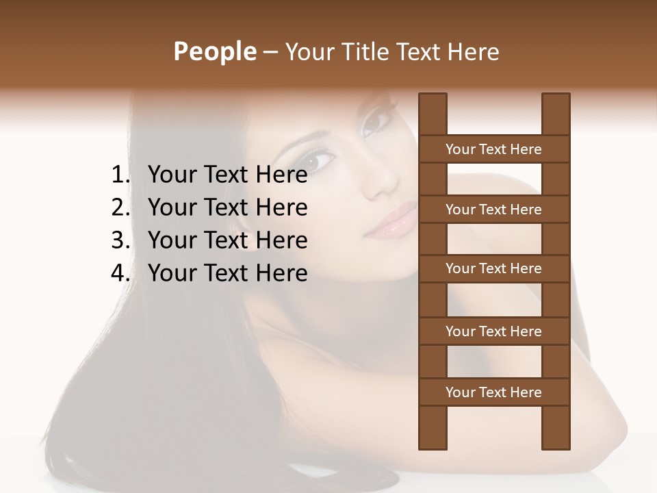 Woman Fashion Caucasian PowerPoint Template