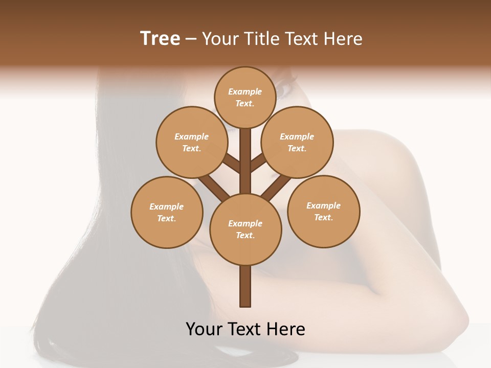 Woman Fashion Caucasian PowerPoint Template