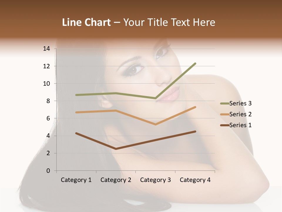 Woman Fashion Caucasian PowerPoint Template