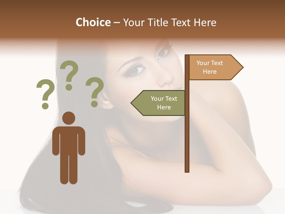 Woman Fashion Caucasian PowerPoint Template