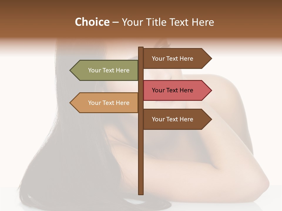 Woman Fashion Caucasian PowerPoint Template