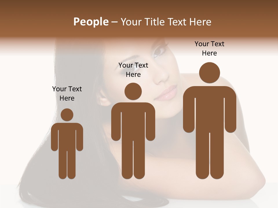 Woman Fashion Caucasian PowerPoint Template