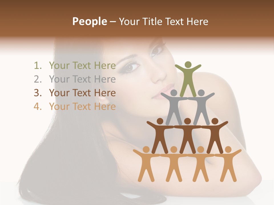 Woman Fashion Caucasian PowerPoint Template