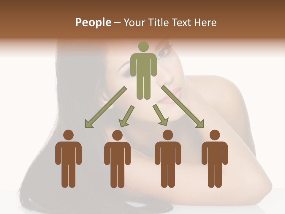 Woman Fashion Caucasian PowerPoint Template