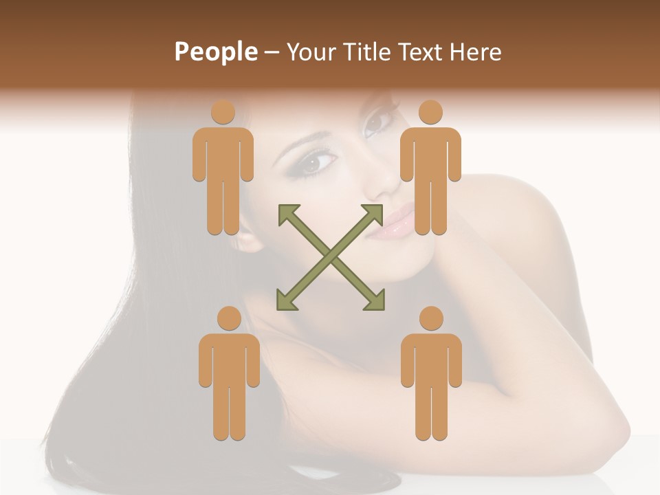 Woman Fashion Caucasian PowerPoint Template