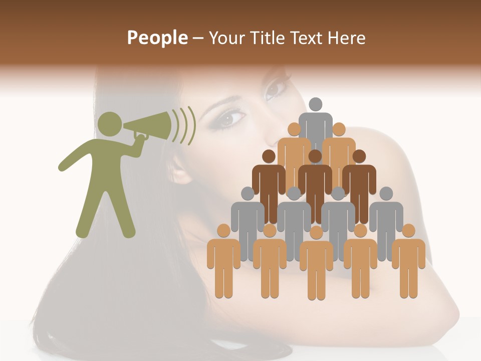 Woman Fashion Caucasian PowerPoint Template